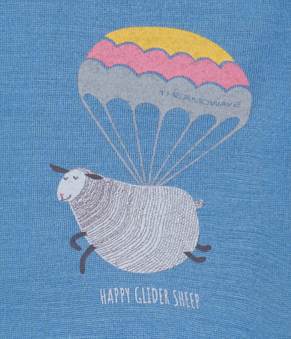 Merino Life Moteriški Marškinėliai „Happy Sheep”