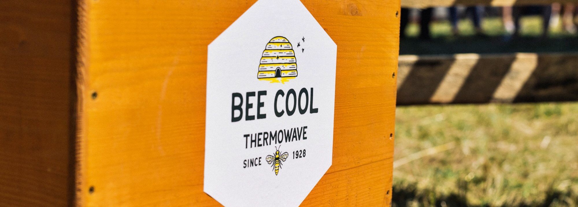 The bee hive with the Thermowave logo