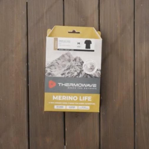Customer photo: Merino Life Tee in its packaging
